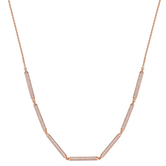 Collar Rosato Mujer Bianca in Plata Cubic Zirconia RZBI09 - RZBI09